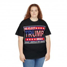 RE Elect Trump 2024 Make Liberals Cry Again Unisex Short Sleeve Tee