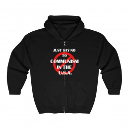 Just say No To Communism  Unisex Heavy Blend™ Full Zip Hooded Sweatshirt