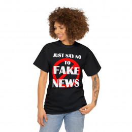 Just say No To Fake News Men's Short Sleeve Tee