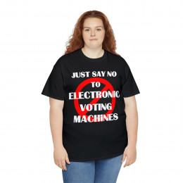 Just say No To Electronic Voting Machines Men's Short Sleeve Tee