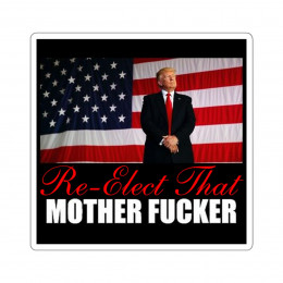 Re-Elect That Mother F er Kiss-Cut Stickers