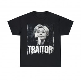 TRAITOR Hillary Clinton Lock Her Up Unisex Heavy Cotton Tee