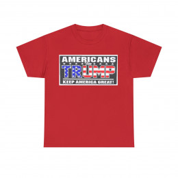Americans for Donald Trump Keep America Great Unisex Heavy Cotton Tee