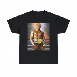 TRUMP As Rocky The Fighter Boxer Unisex Heavy Cotton Tee
