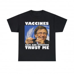 Bill Gates Vaccines are Safe and Effective Men's Short Sleeve Tee